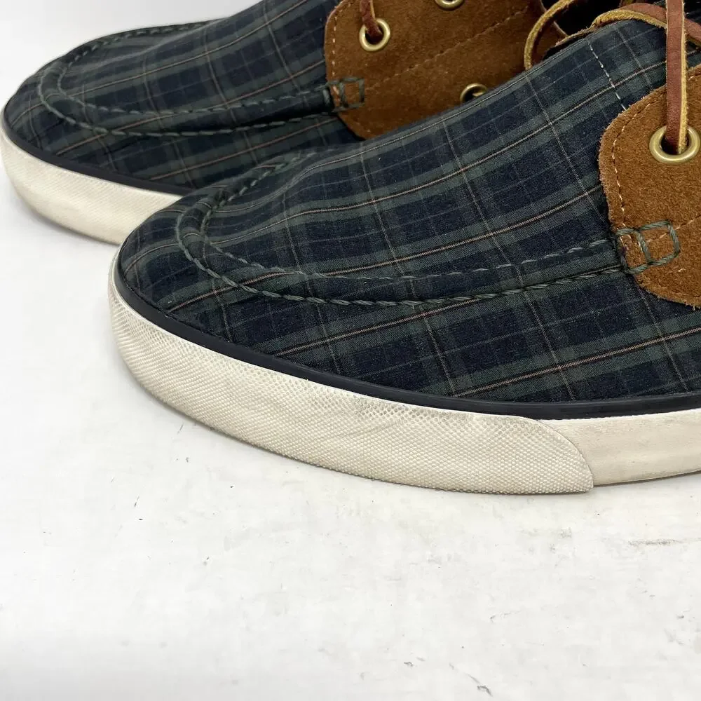 Polo Ralph Lauren Rylander Plaid Boat Shoes Mens Size 12D